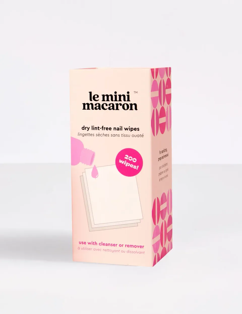 Le Mini Macaron fnugfri nail wipes 200 stk