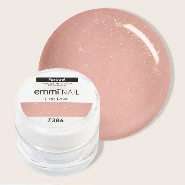 Emmi-Nail First Love F386 farvegel 5 ml vegansk