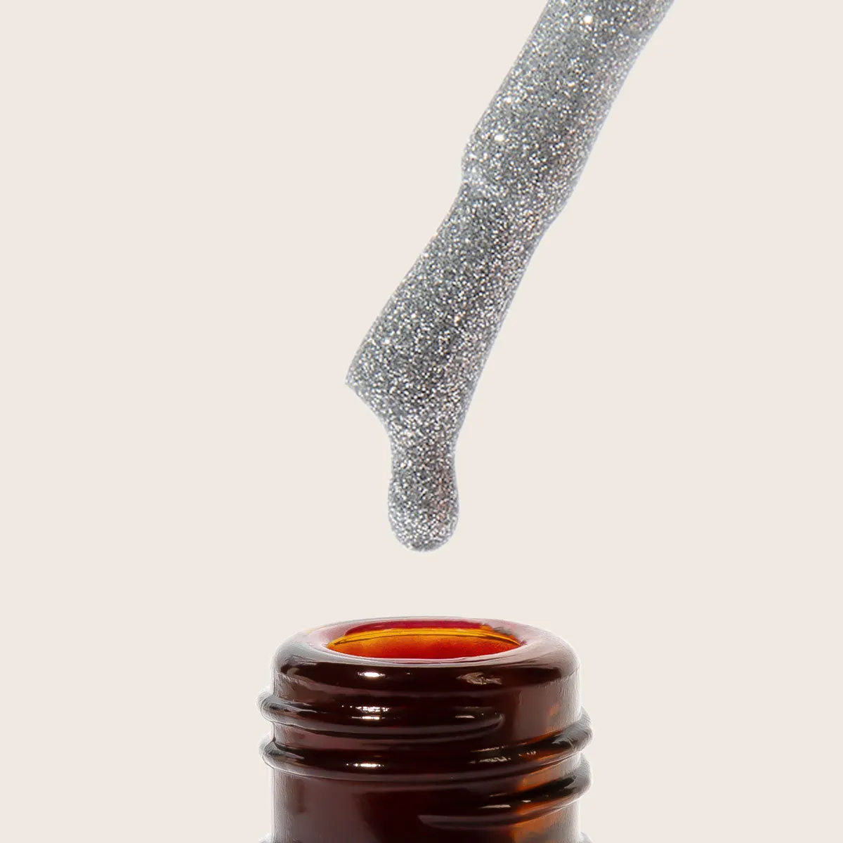 Emmi Shellac Silver Glitter L296 UV-lak sølv 15 ml