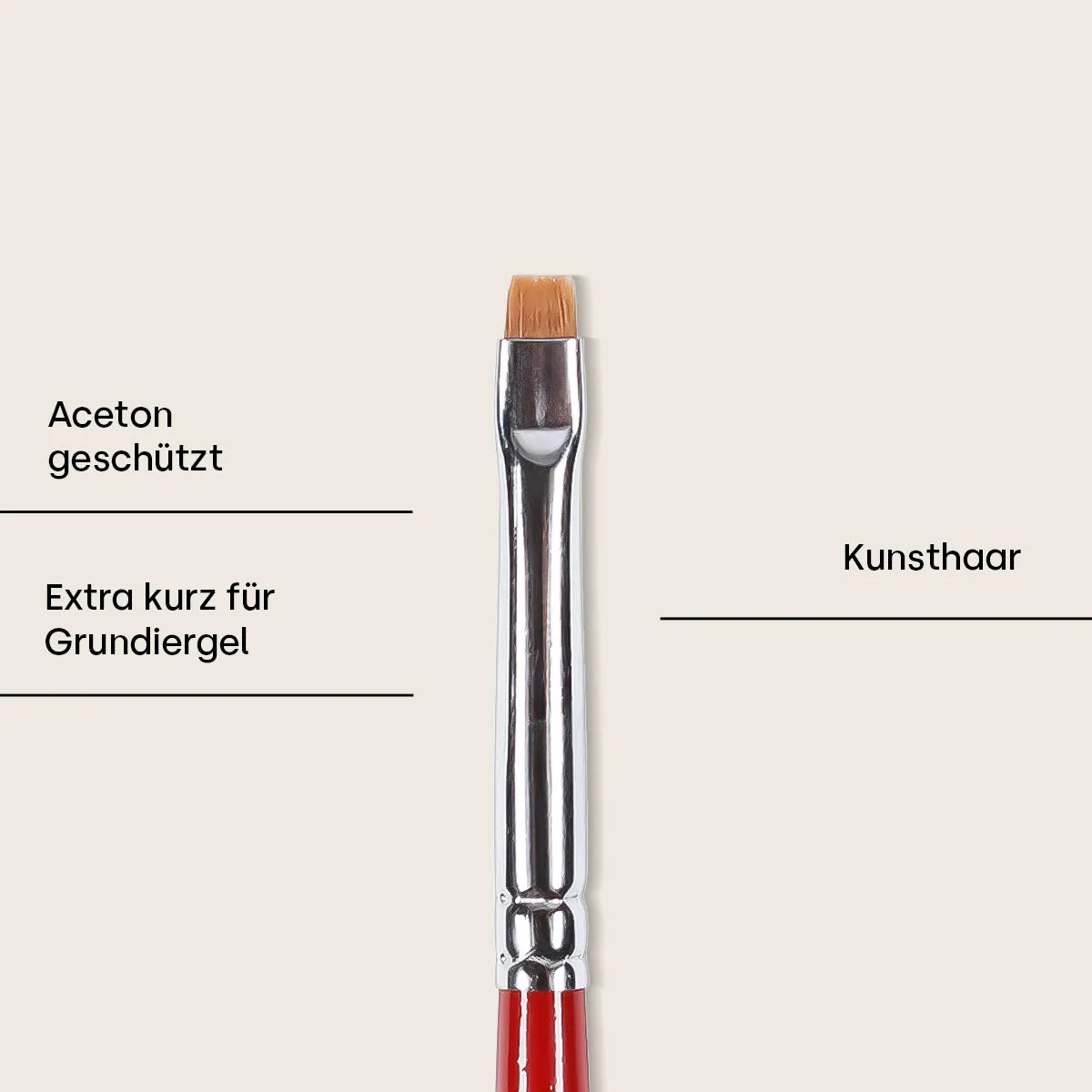 Emmi-Nail Grundiergel-Pinsel Gr. 1 gelpensel ekstra kort