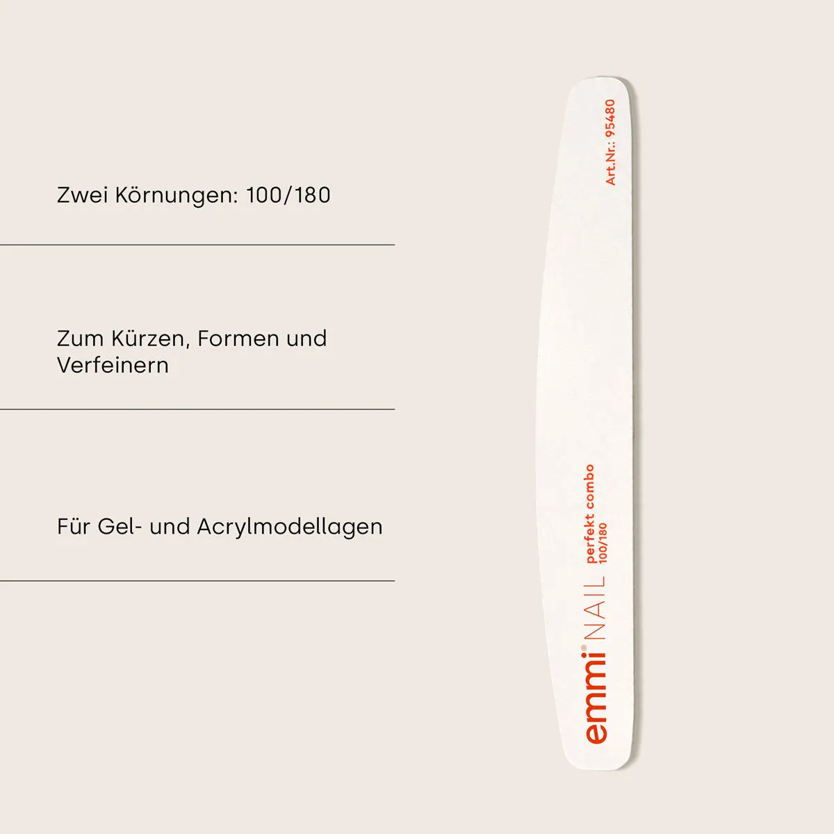 Emmi-Nail Trapezfeile Perfect Combo 100/180 neglefil 50 stk vaskbar