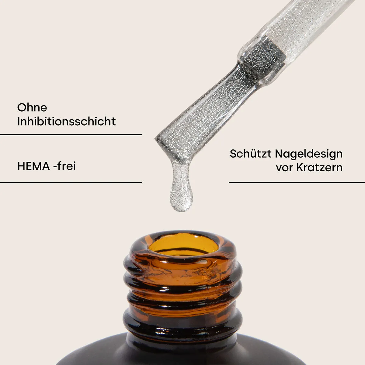 Emmi-Nail Non Sticky Sealer sealer 11ml med glimmer