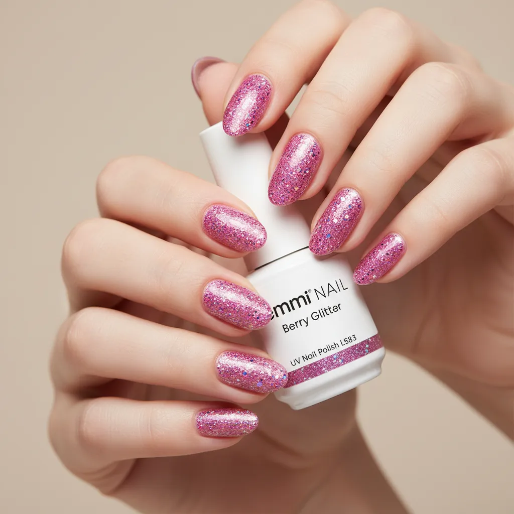 Emmi-Nail Shellac Berry Glitter L583 UV-lak 15ml glitter