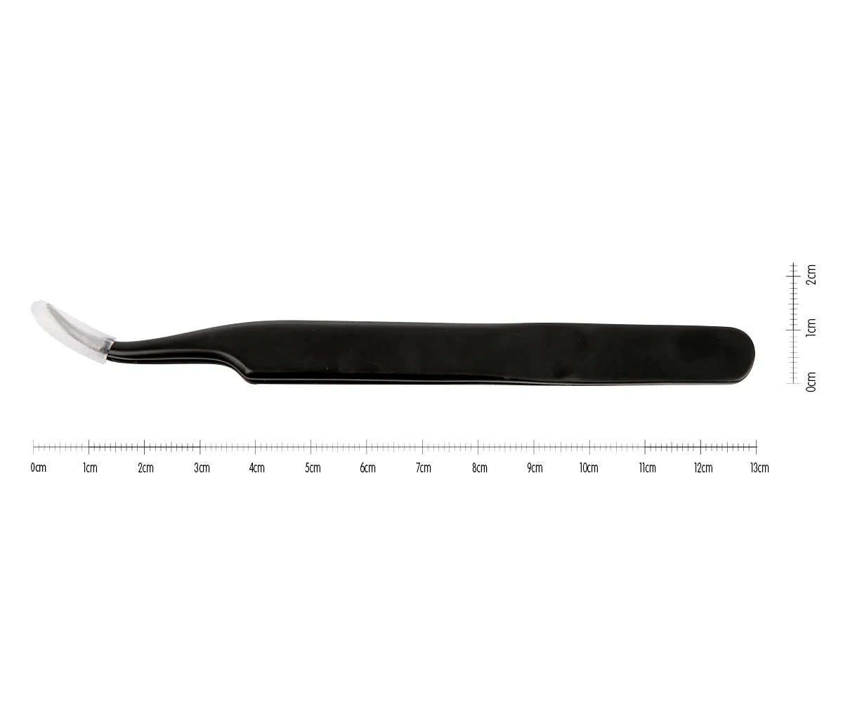 Emmi-Nail pincet lang neglepincet sort buet fin spids