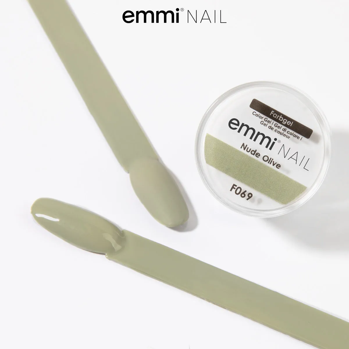 Emmi-Nail F069 Nude Olive farvegel 5 ml nude