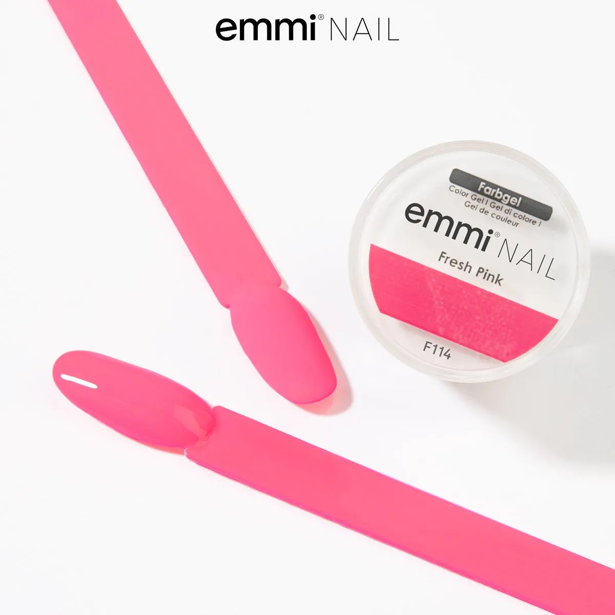 Emmi-Nail Farbgel Neon Fresh Pink F114 farvegel 5 ml