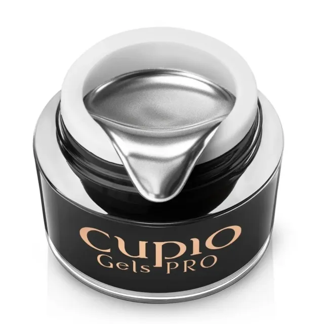 Cupio Gel Design Metallic Silver nail art-gel 5 g