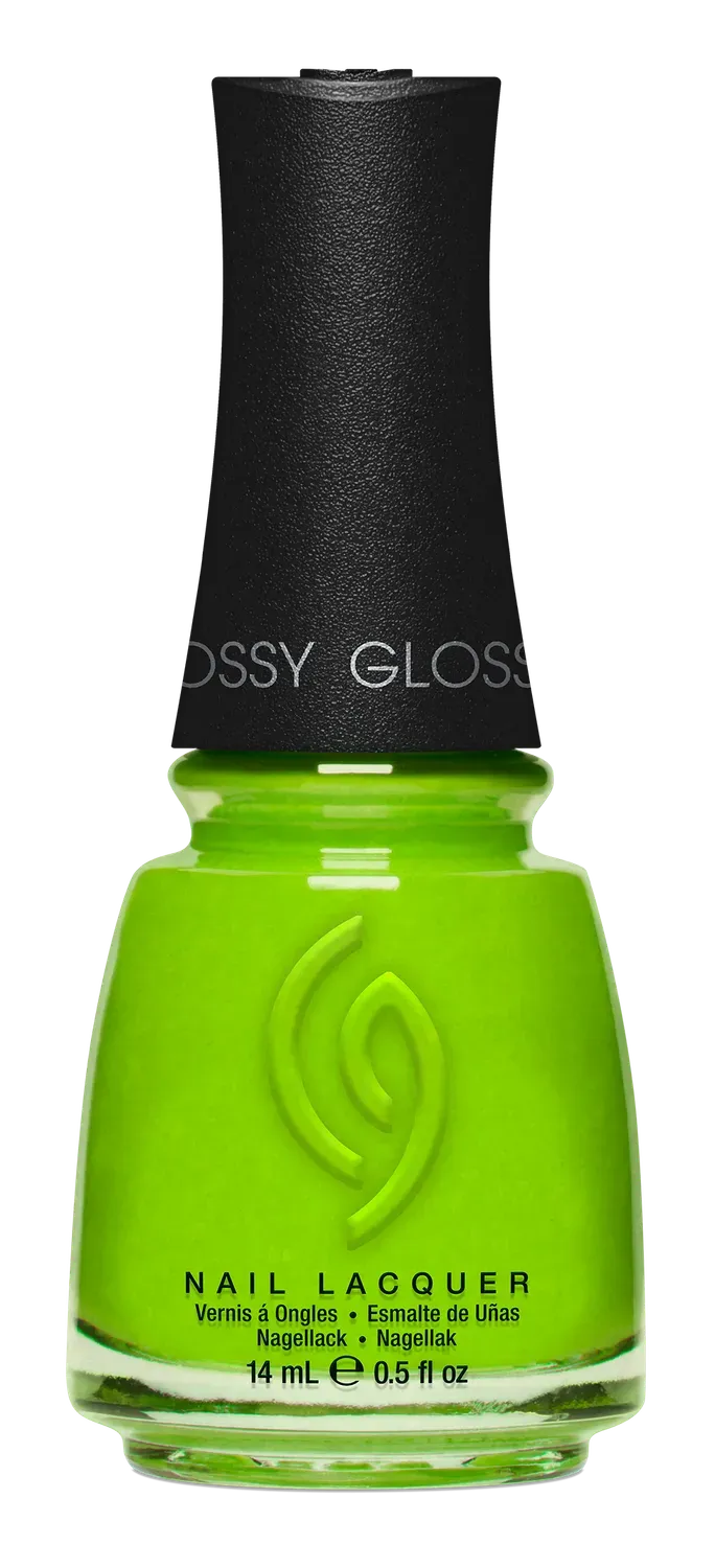 China Glaze Frosty Lime neglelak med bred pensel