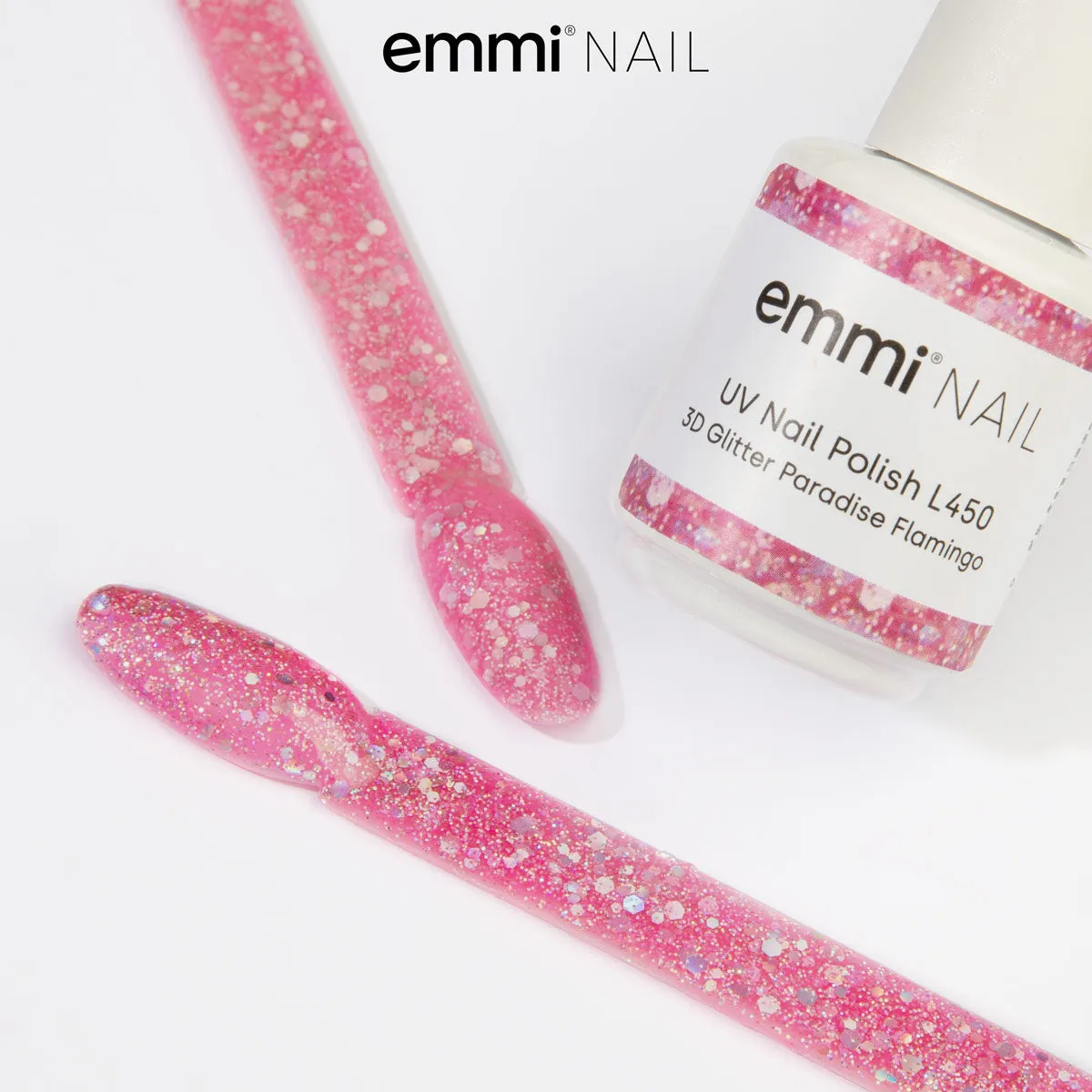 Emmi-Nail Shellac 3D Glitter Paradise L450 UV-lak pink