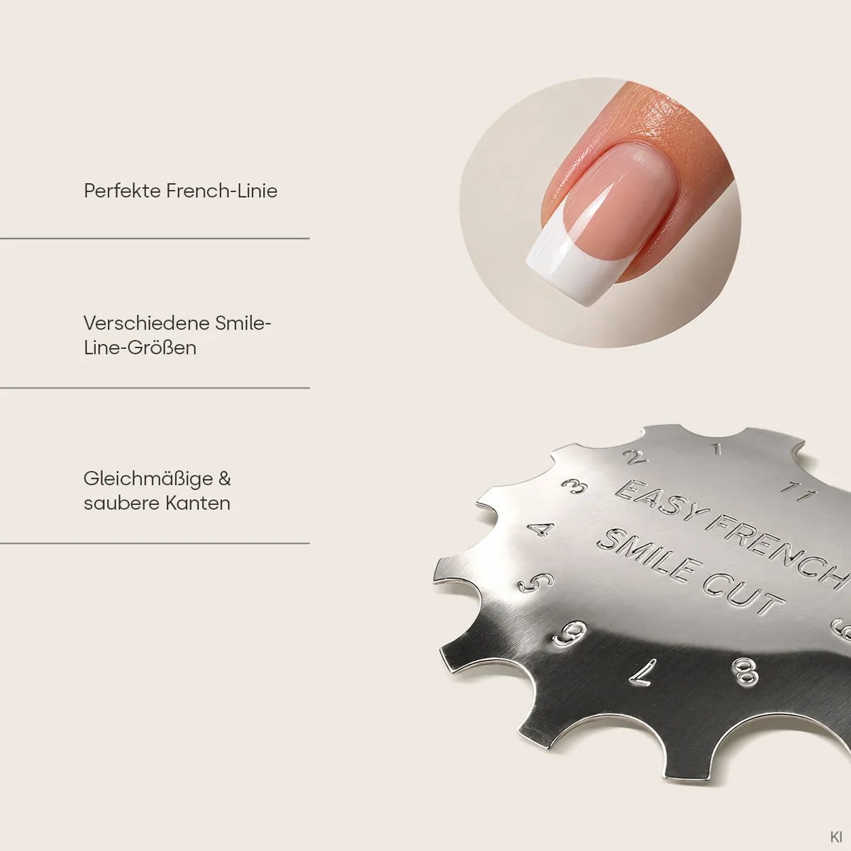 Emmi-Nail Easy French Smile Cut Edge Trimmer french