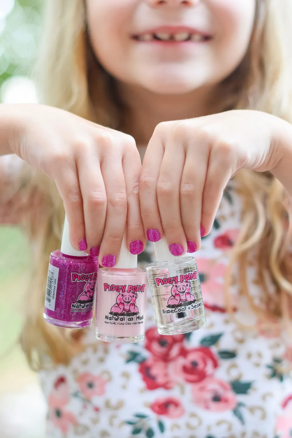Piggy Paint Glamour Girl Glitter Fuchsia børneneglelak 15 ml