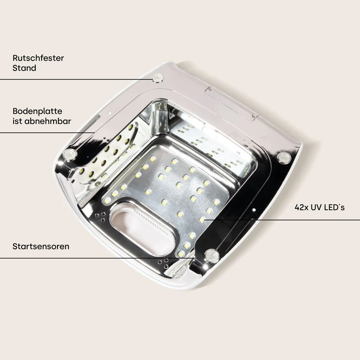 Emmi-Nail emmi Power 48 UV LED neglelampe med akku