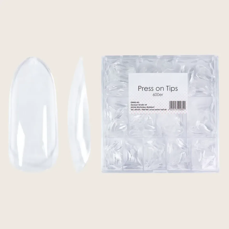 Emmi-Nail Press-On Tips fullcover 600 stk ABS