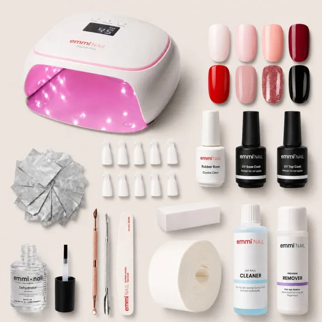 Emmi-Nail Shellac Starter Set Advanced startsæt med lampe