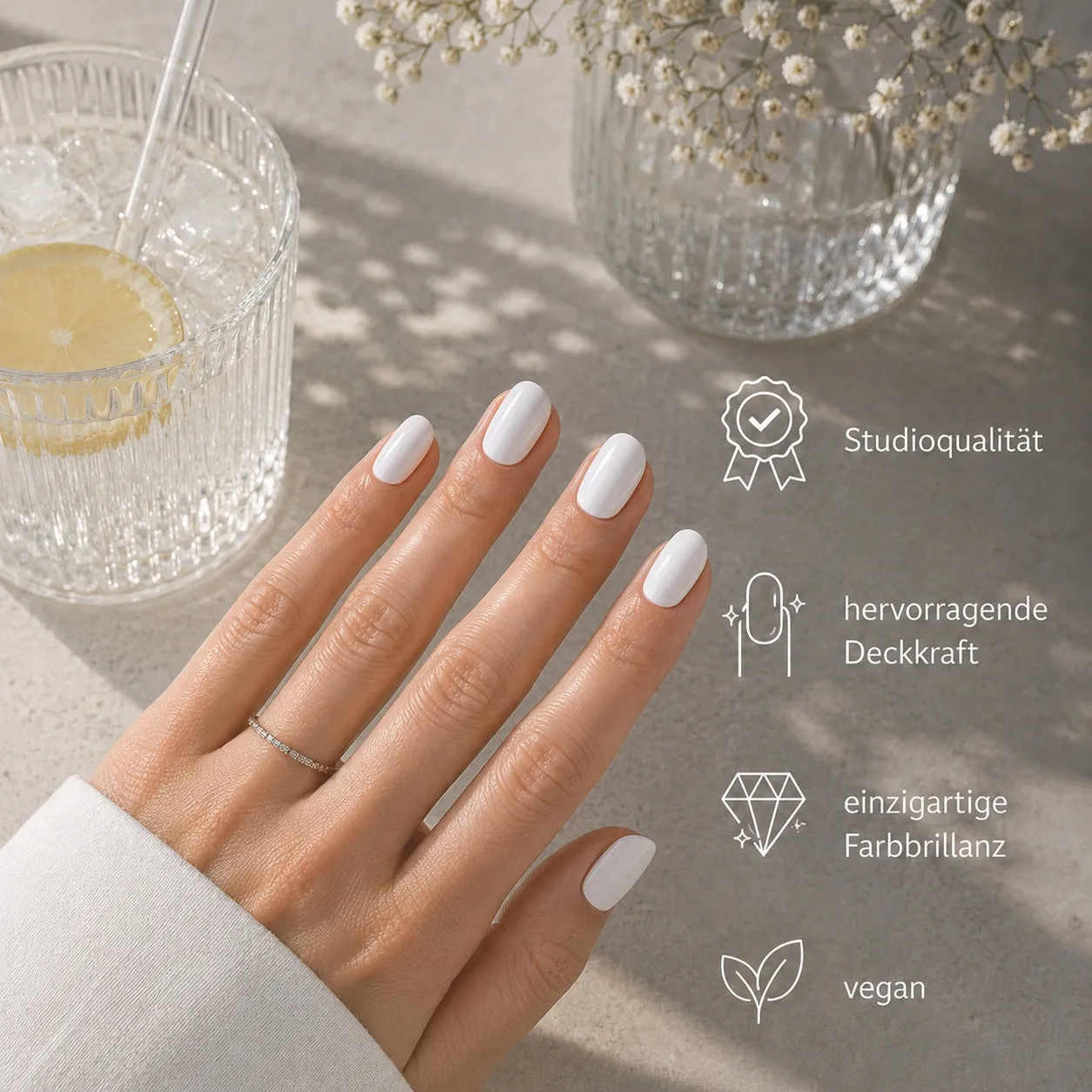 Emmi-Nail Milky White F417 farvegel 5ml mælkehvid