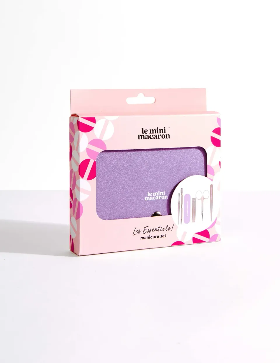 Le Mini Macaron Les Essentiels manicuresæt 6 dele stål