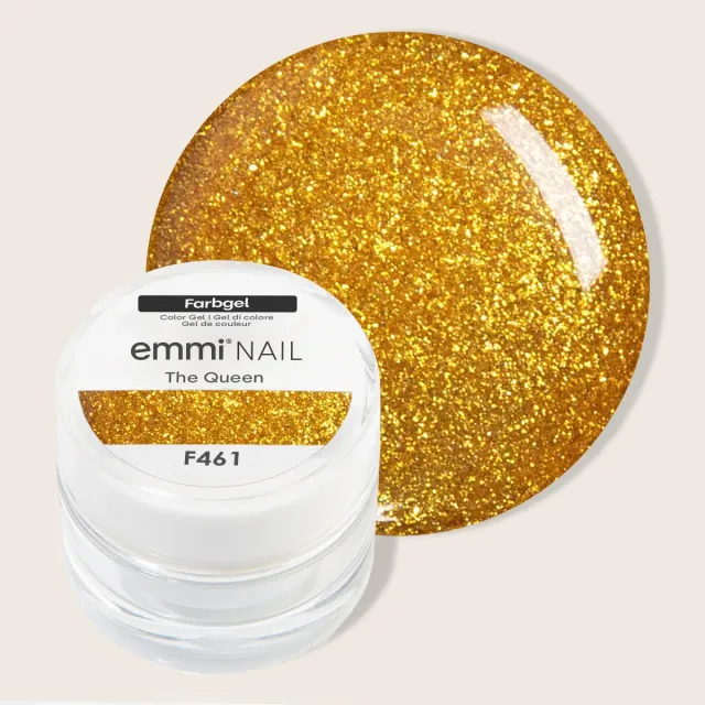 Emmi-Nail Farbgel The Queen F461 farvegel 5ml guld