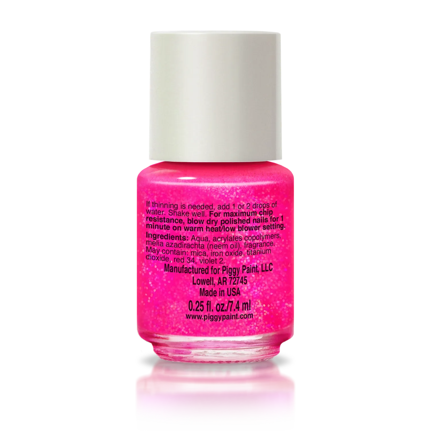 Piggy Paint Bubble Gum Bash neglelak pink med duft 7 ml