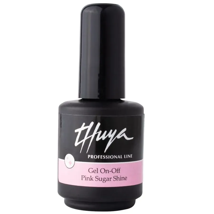 Evolution Gel Gel On-Off Pink Sugar Shine gel polish pink glitter