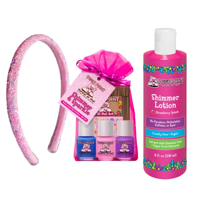 Piggy Paint Signature Sparkle neglelak sæt 3 dele glitter