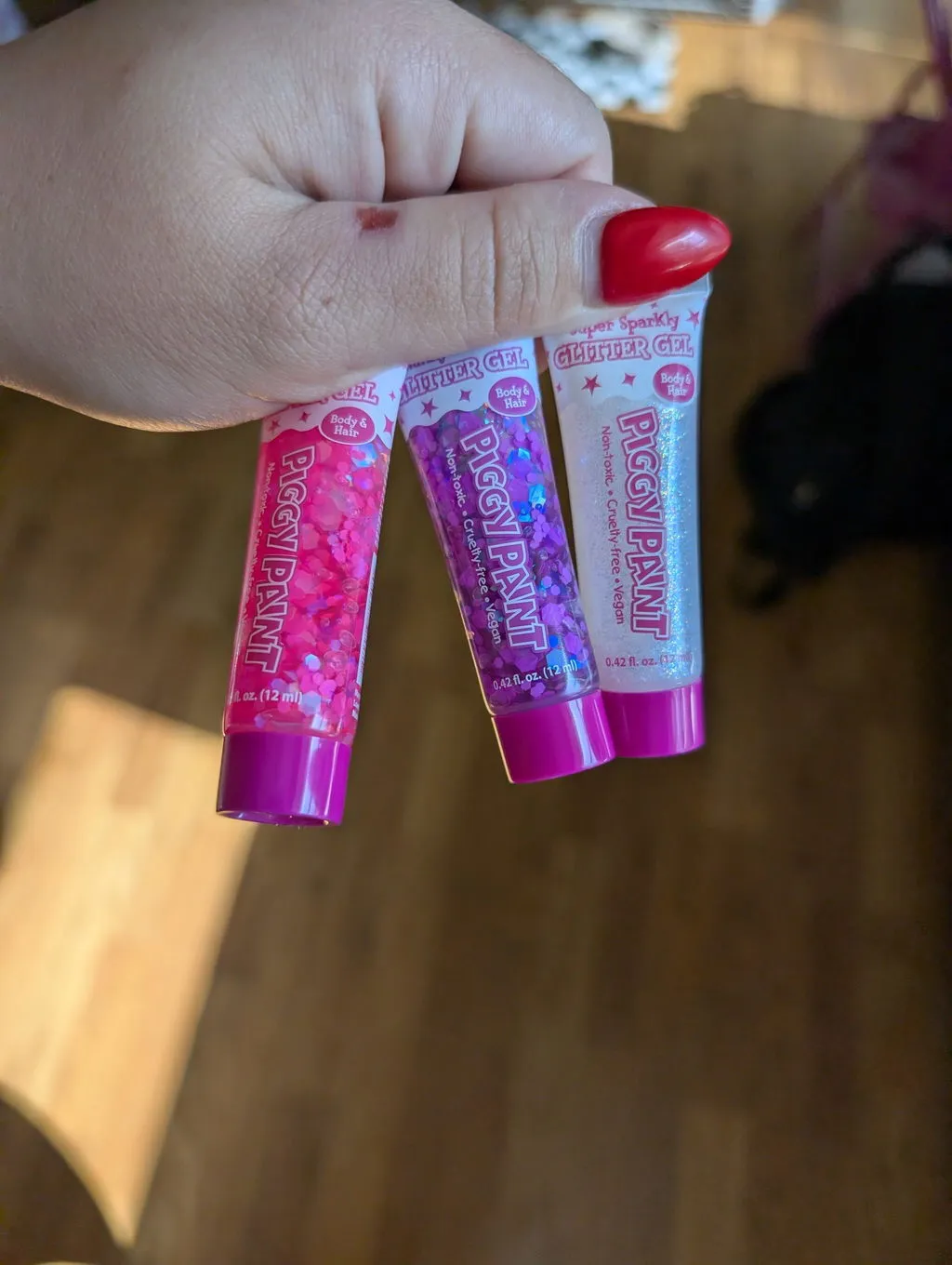 Piggy Paint Super Sparkly Glitter Gel Hvid