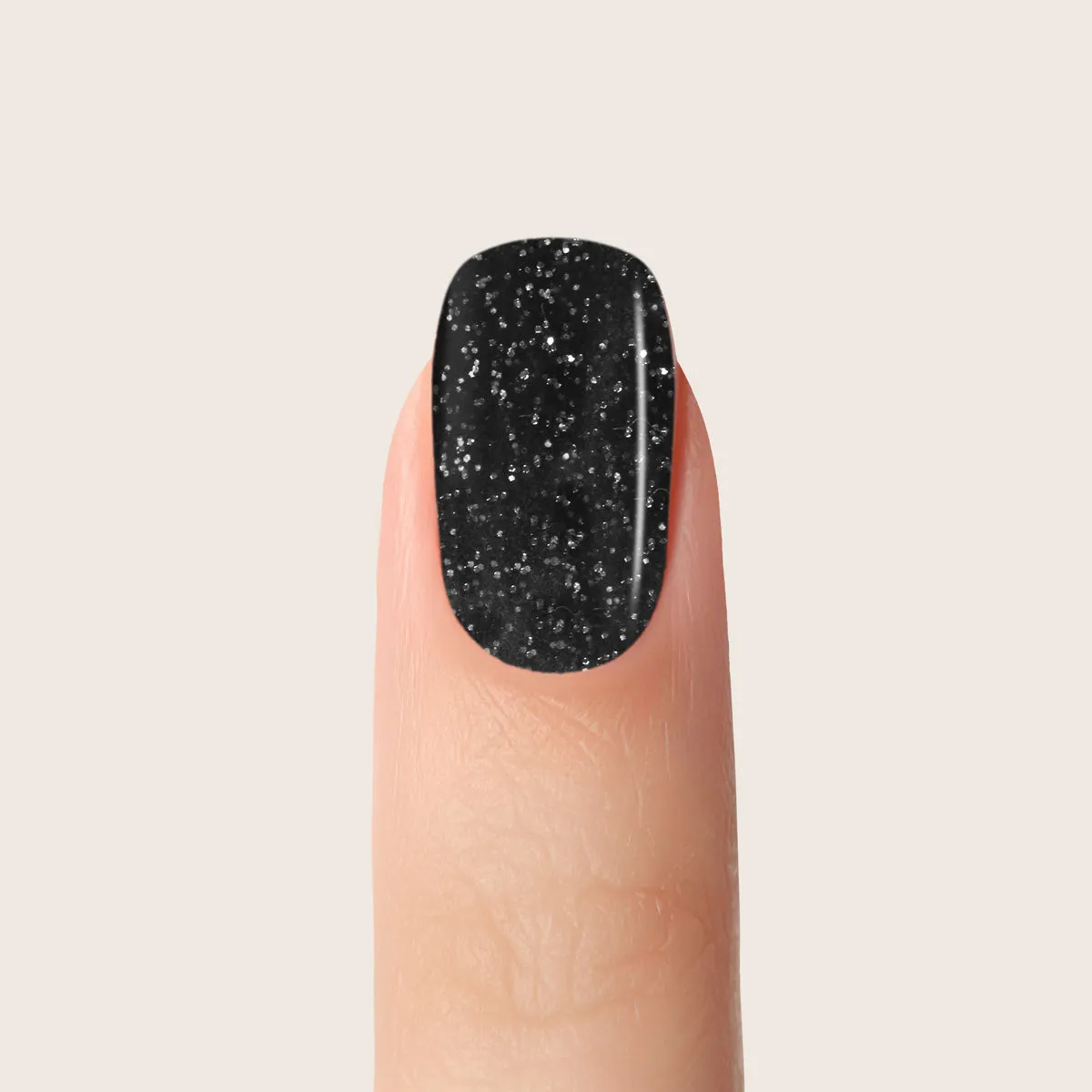 Emmi-Nail Farbgel Black Glitter F101 glittergel 5 ml sort glitter