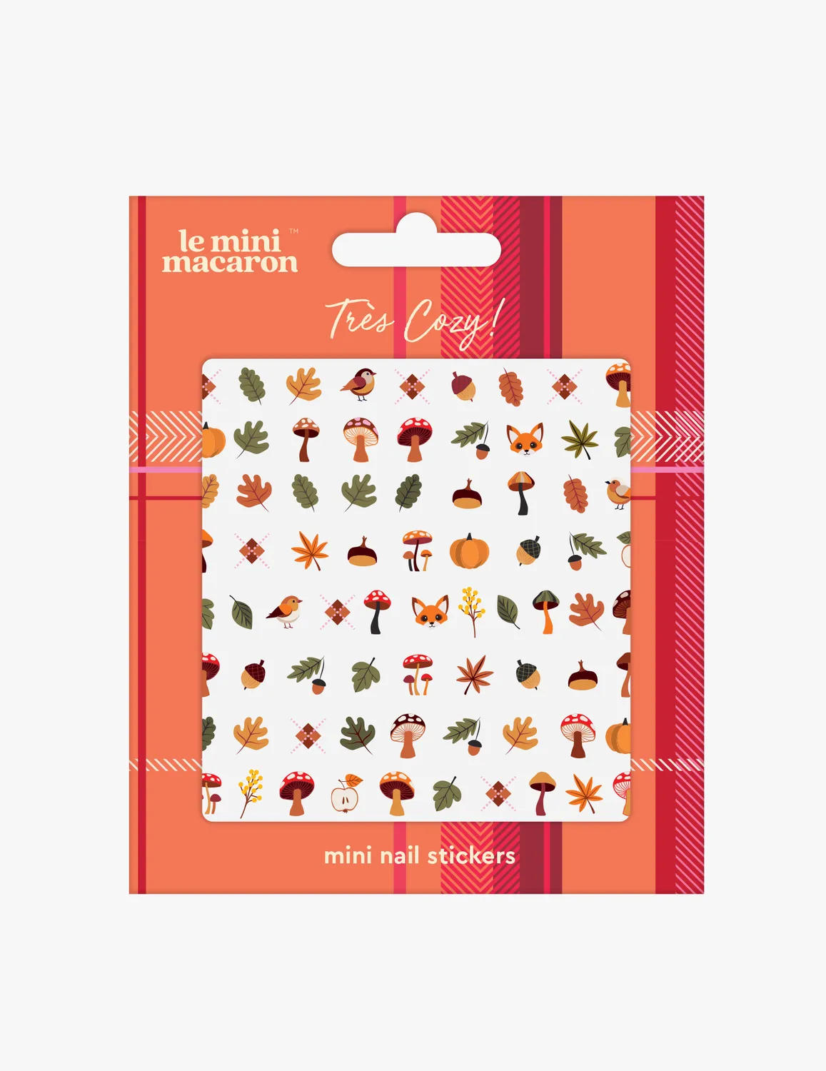 Le Mini Macaron Mini Nail Stickers negleklistermærker 1 ark