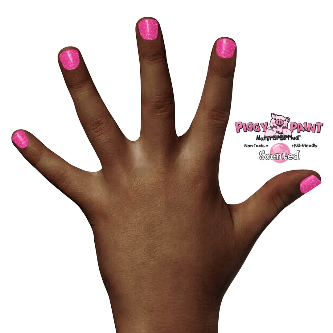 Piggy Paint Bubble Gum Bash neglelak pink med duft 7 ml