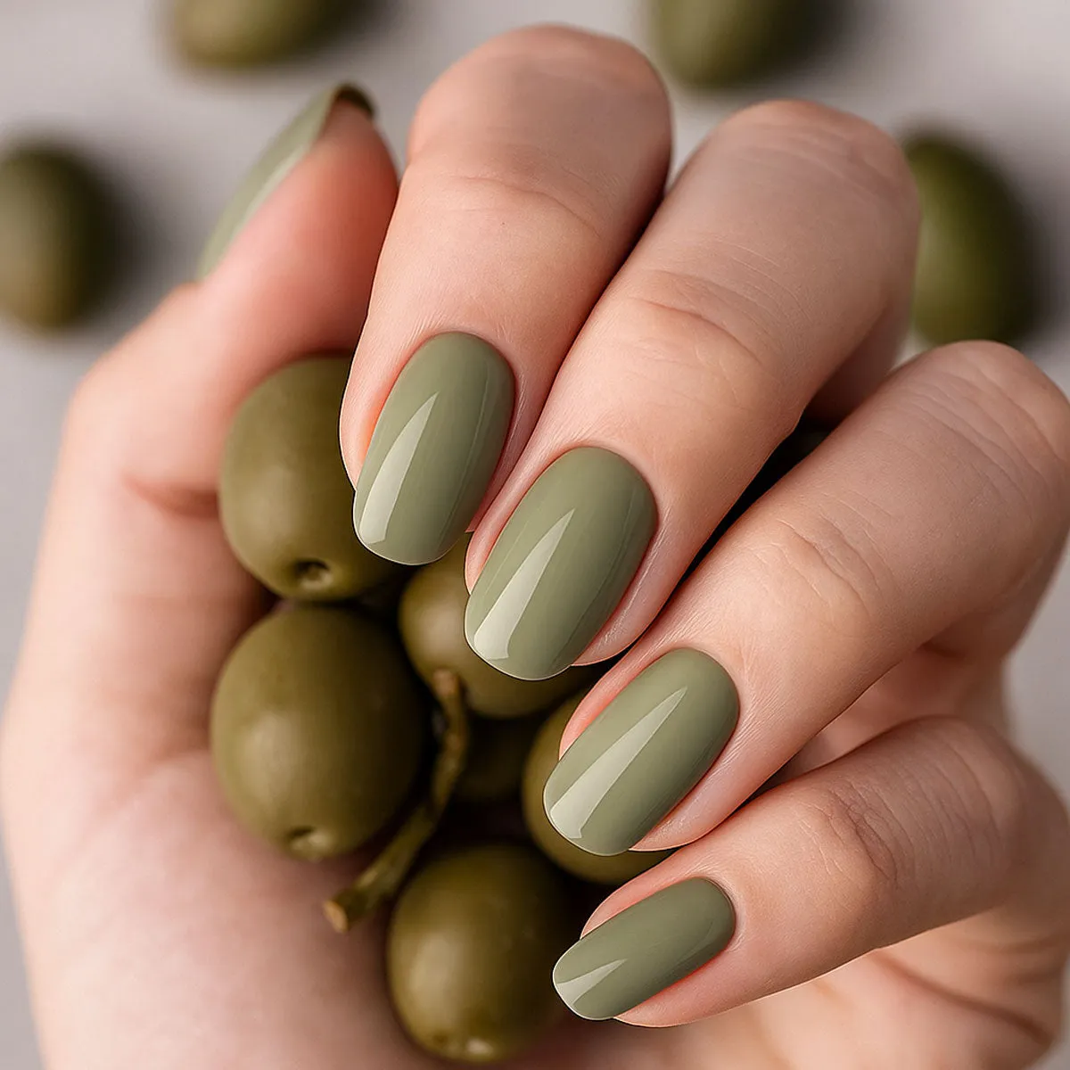 Emmi-Nail F069 Nude Olive farvegel 5 ml nude