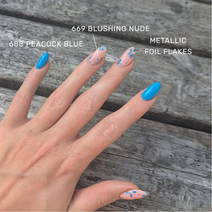 The Gel Collection Metallic Foil Flakes neglefolie 4 stk