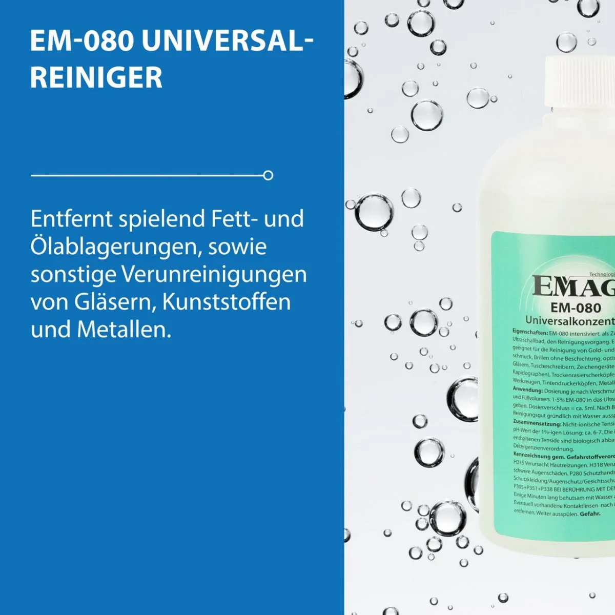 Emmi-Nail Universalreiniger EM-080 universalrens til ultralyd 500 ml