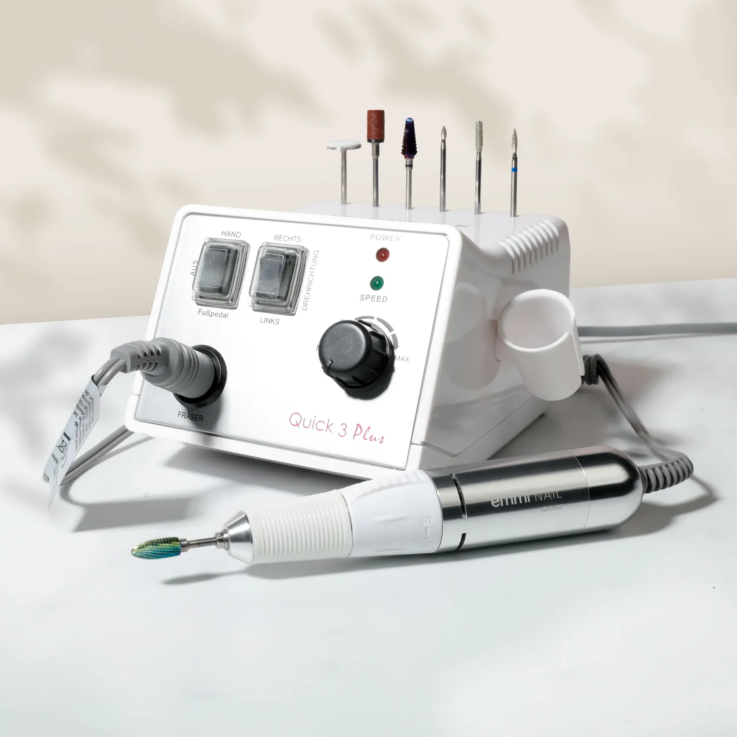 Emmi-Nail Fräser Quick 3 PLUS neglefræser 25000 omdr.