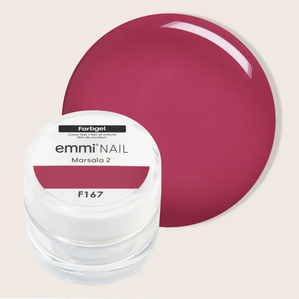 Emmi-Nail Farbgel Marsala 2 F167 farvegel 5 ml vegansk