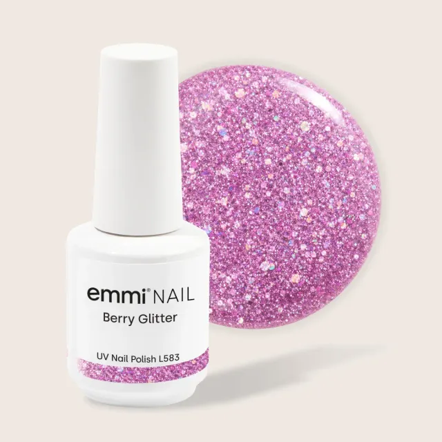 Emmi-Nail Shellac Berry Glitter L583 UV-lak 15ml glitter