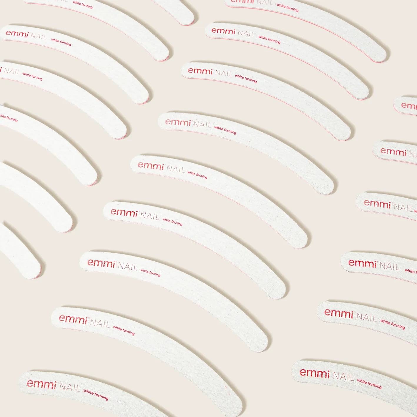 Emmi-Nail Ergonomic White Forming neglefil 100/100 50 stk