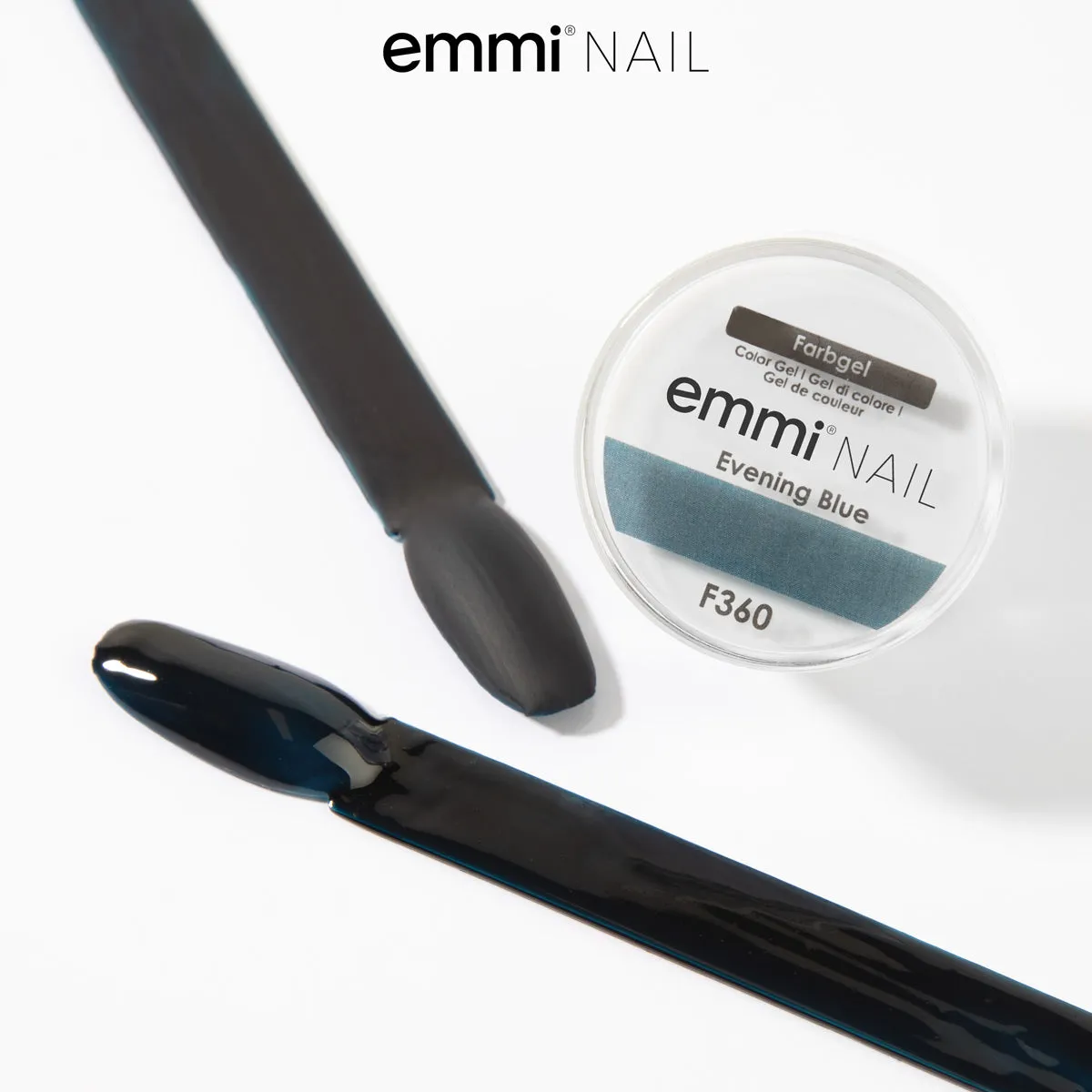 Emmi-Nail Farbgel F360 Evening Blue farvegel 5ml vegansk