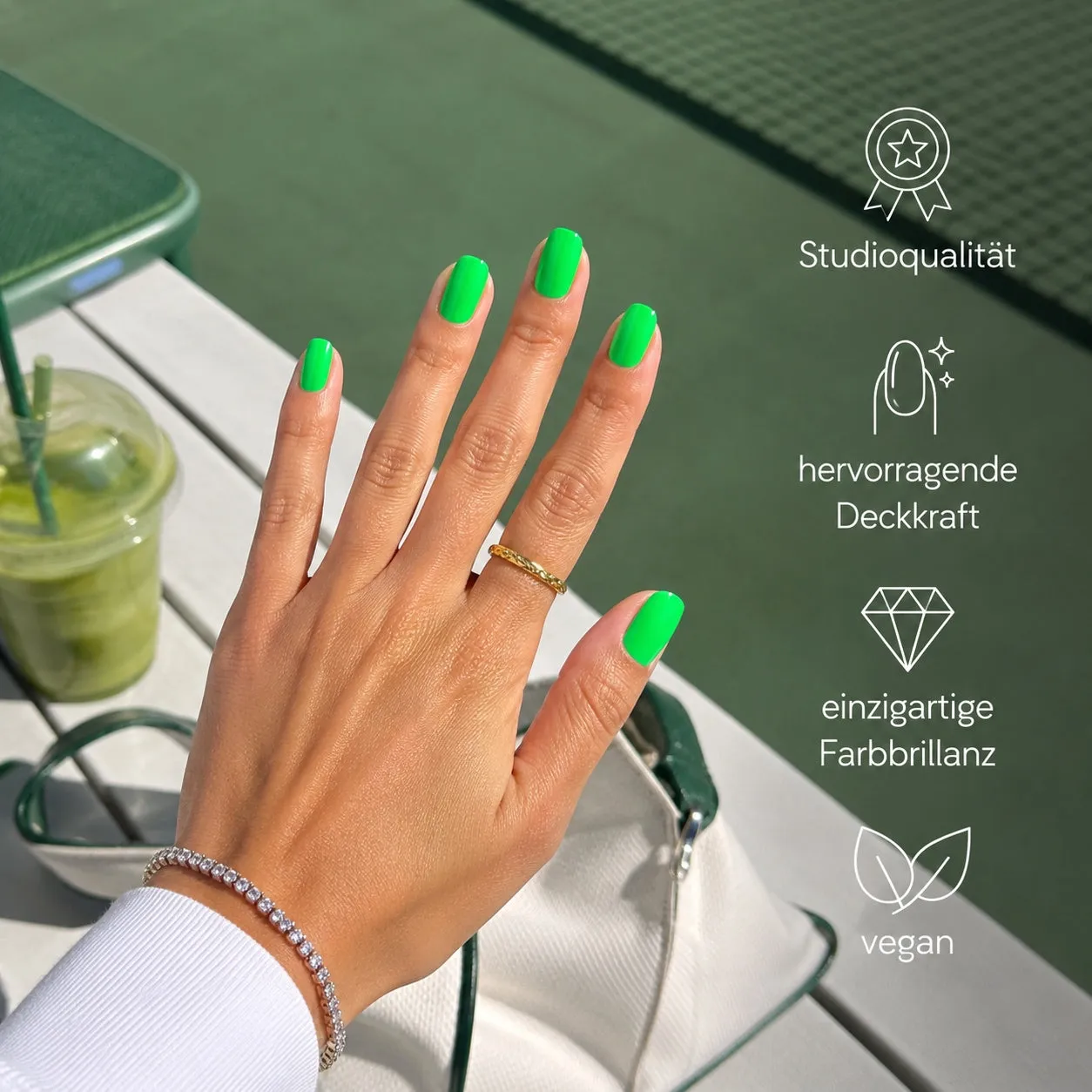 Emmi-Nail Neon Green F334 farvegel 5 ml neongrøn