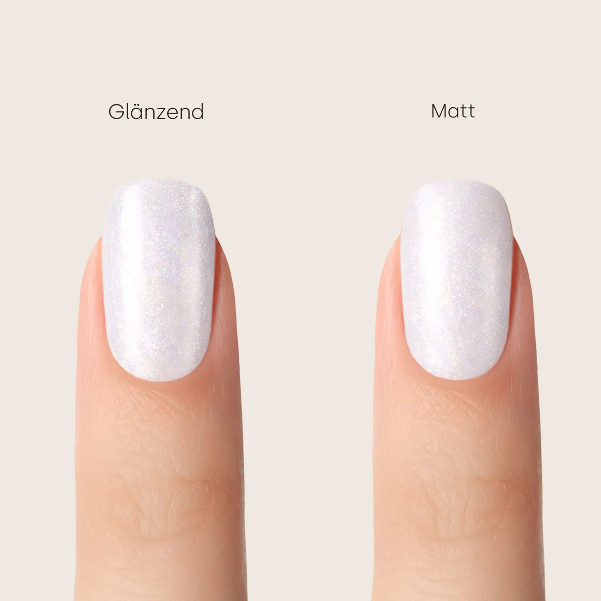 Emmi-Nail Sparkle L526 shellac UV-lak 8ml hvid glimmer