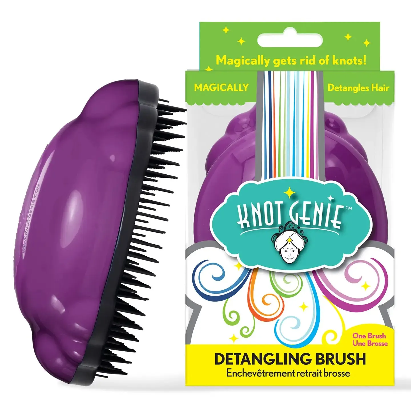 Piggy Paint Tangle Tamer Set udredningsspray + børste grøn æble