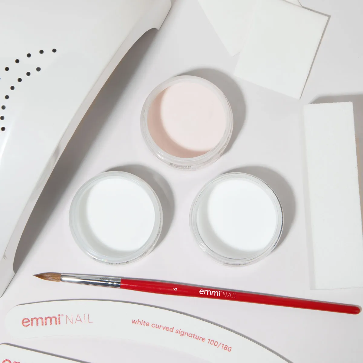 Emmi-Nail Acryl Galaxy startsæt 17 dele med lampe