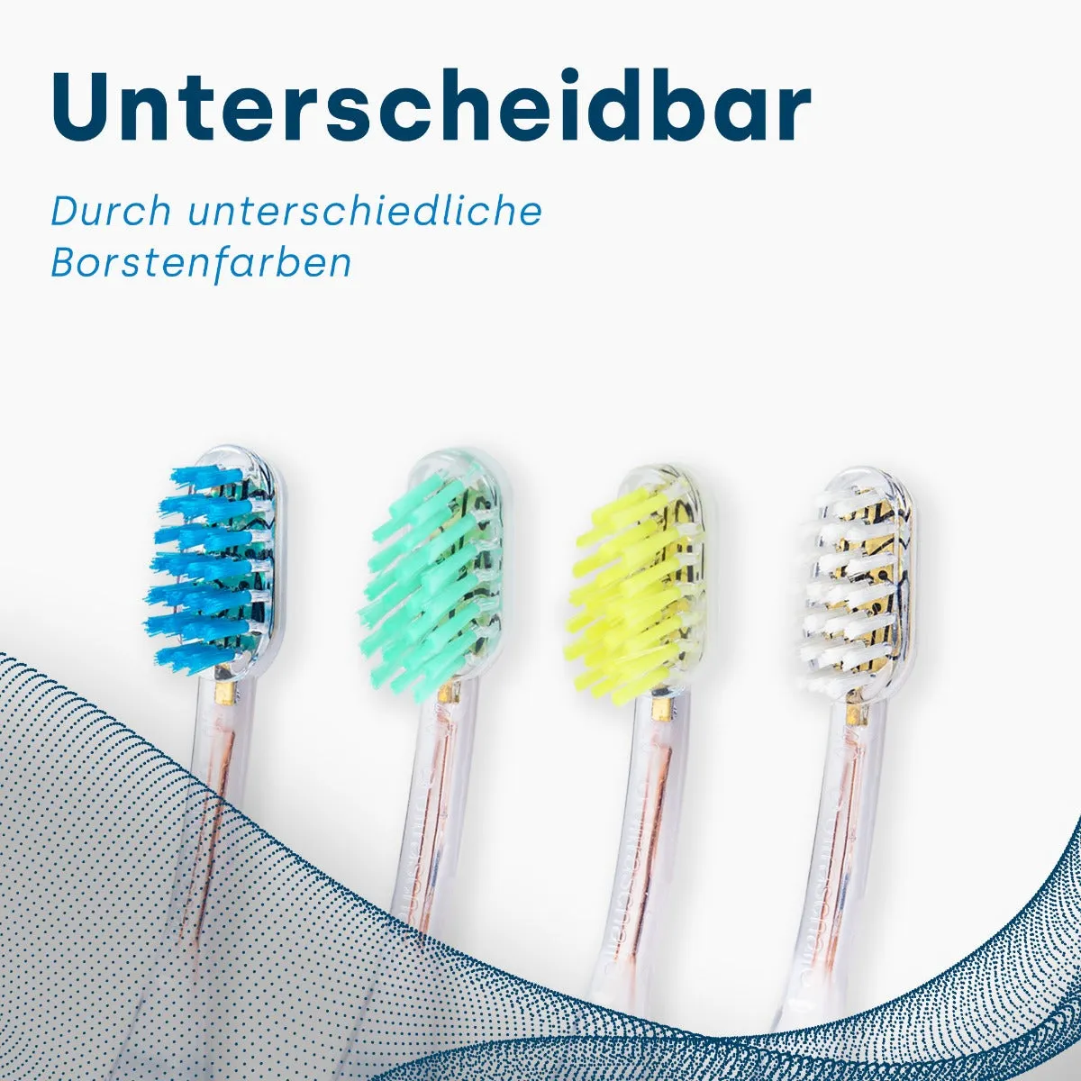 Emmi-Nail emmi-Dent E4 Ultraschall Aufsatz Metallic & Go børstehoveder 4 stk