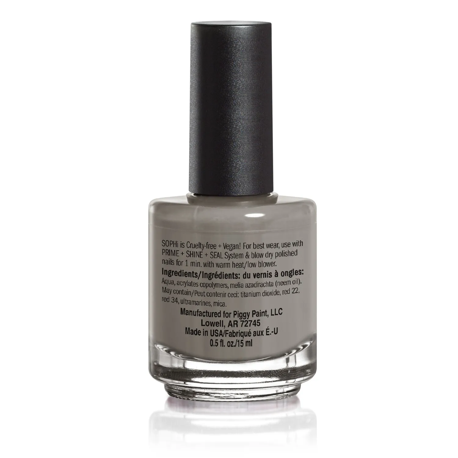Piggy Paint SOPHi Eiffel of Love neglelak lysegrå 15 ml vandbaseret