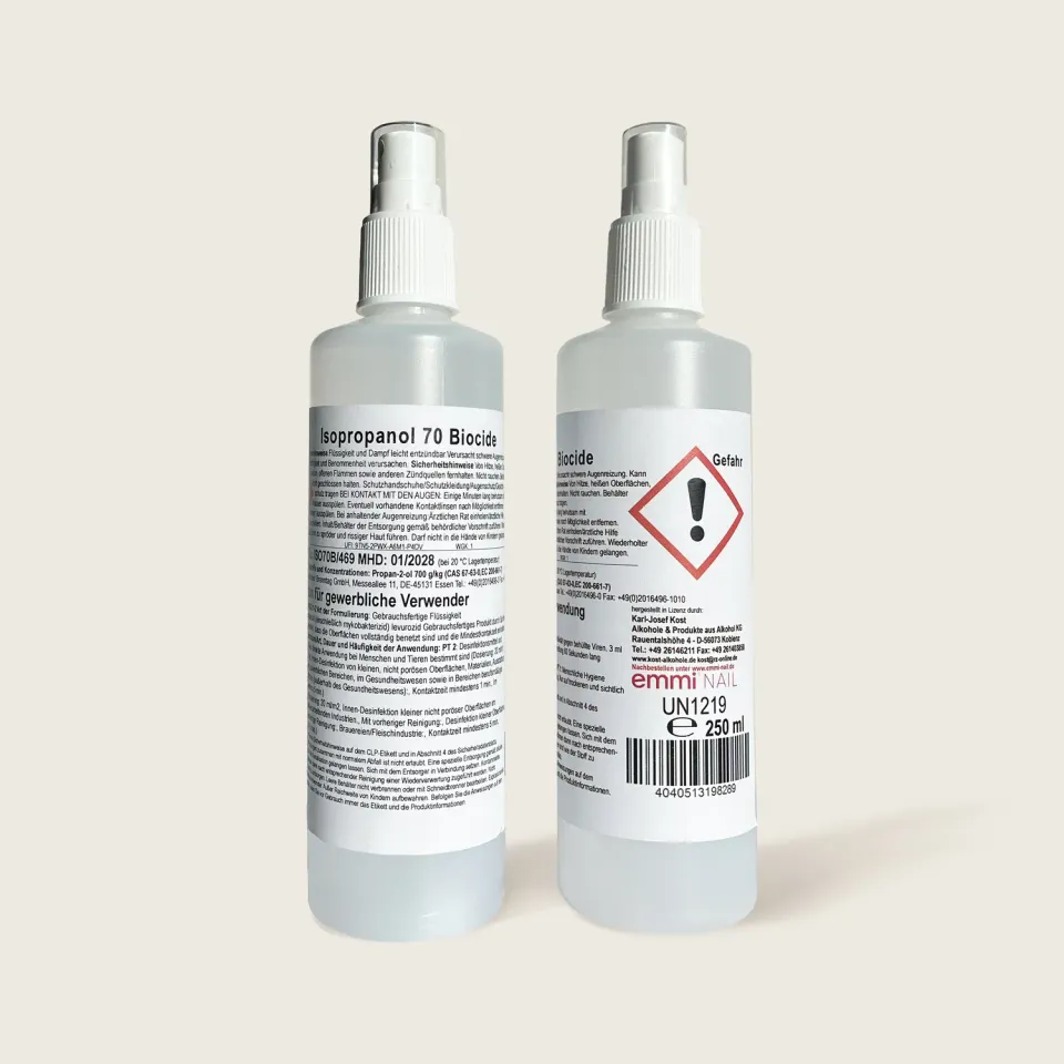 Emmi-Nail Isopropanol 70 desinfektion 250ml overflader