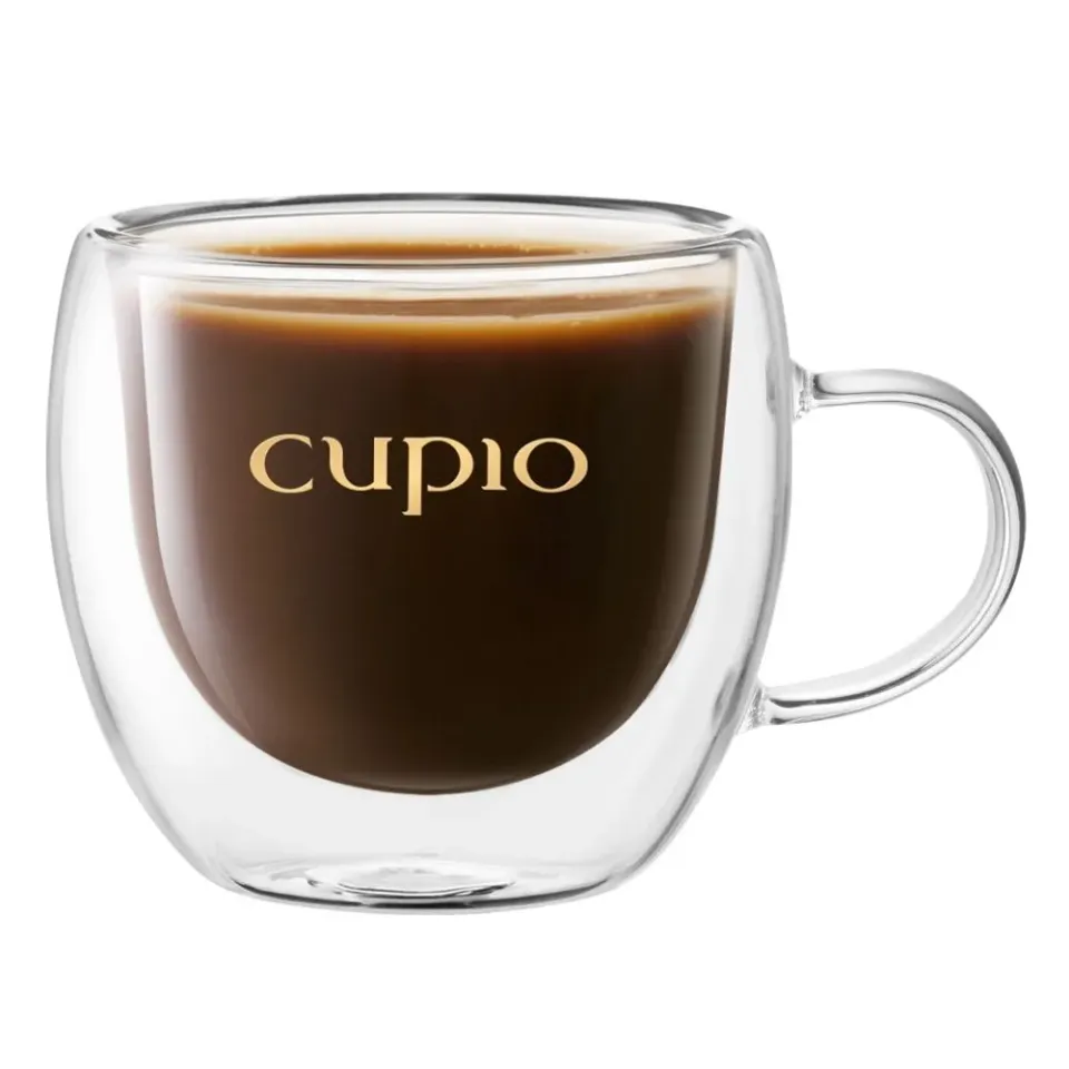 Cupio Nordic Morning, Love! dobbeltvægget kop glas 80 ml