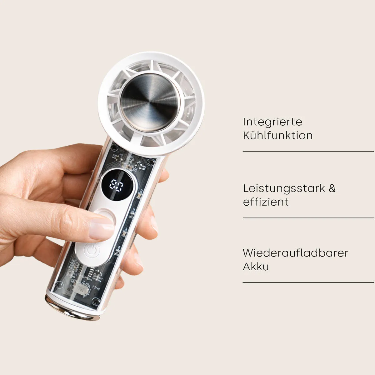 Emmi-Nail emmi-Air håndventilator med kølefunktion