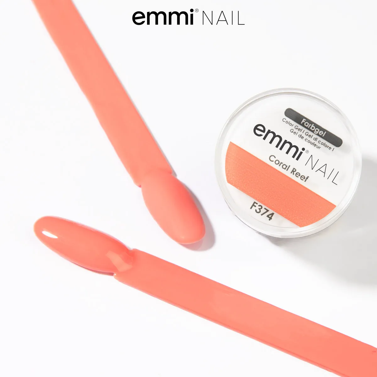 Emmi-Nail Farbgel Coral Reef F374 farvegel 5 ml vegansk