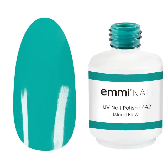 Emmi-Nail Shellac L442 UV-lak Island Flow 15 ml blågrøn