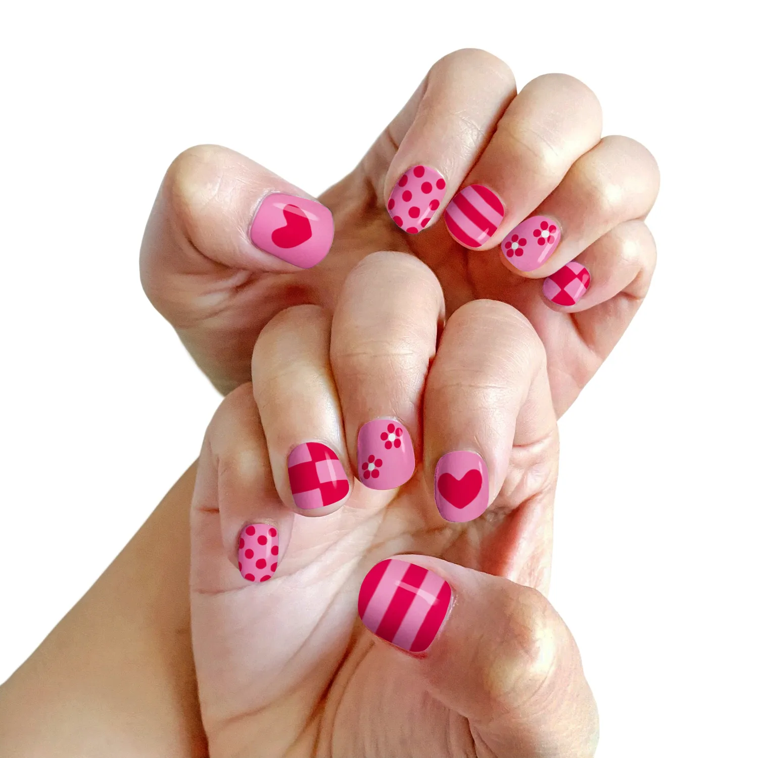 Piggy Paint Sweetheart neglelak pen 2 stk rød lyserød