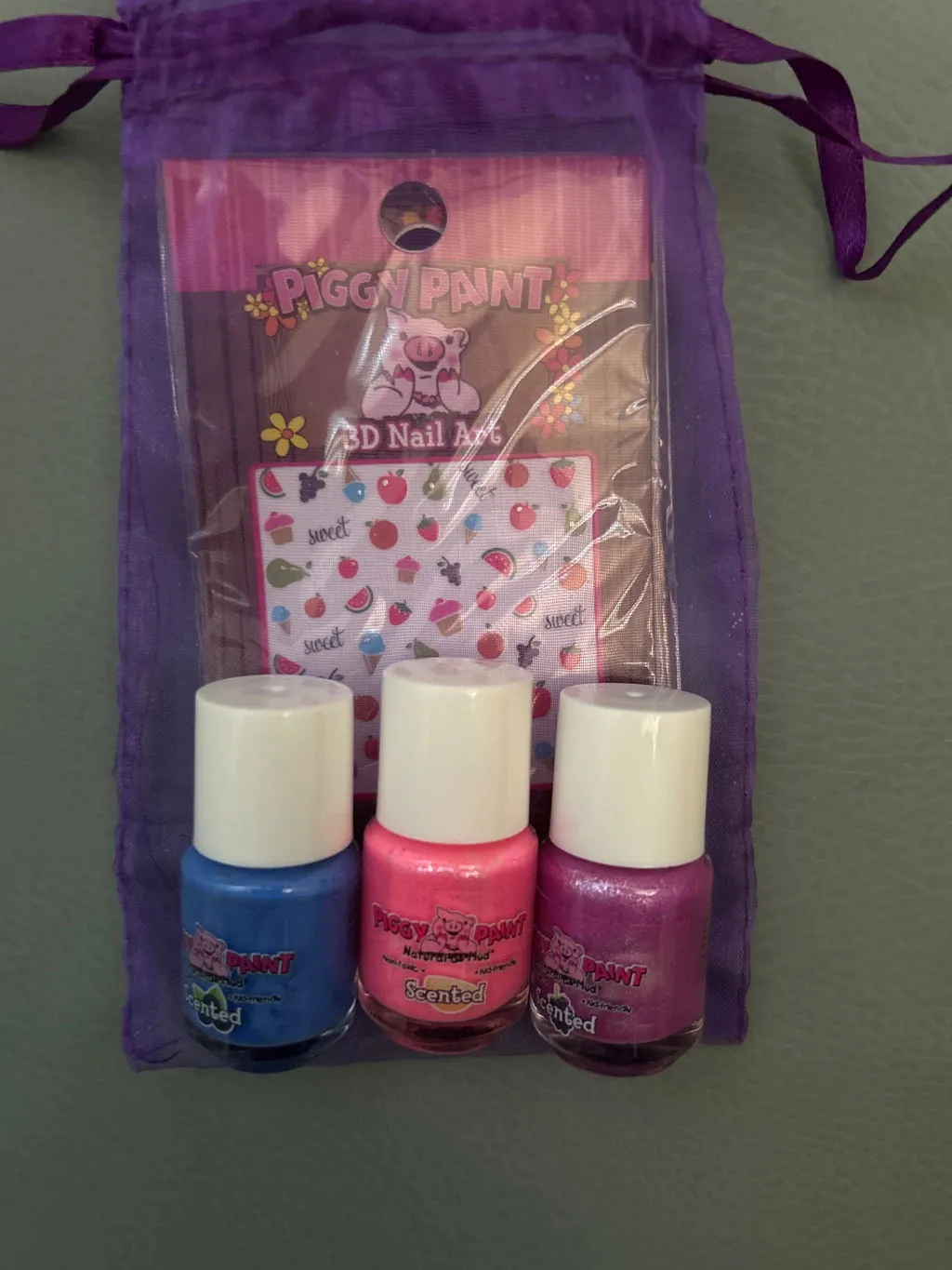 Piggy Paint Scented Berry Bestie neglelak sæt 3 stk bær