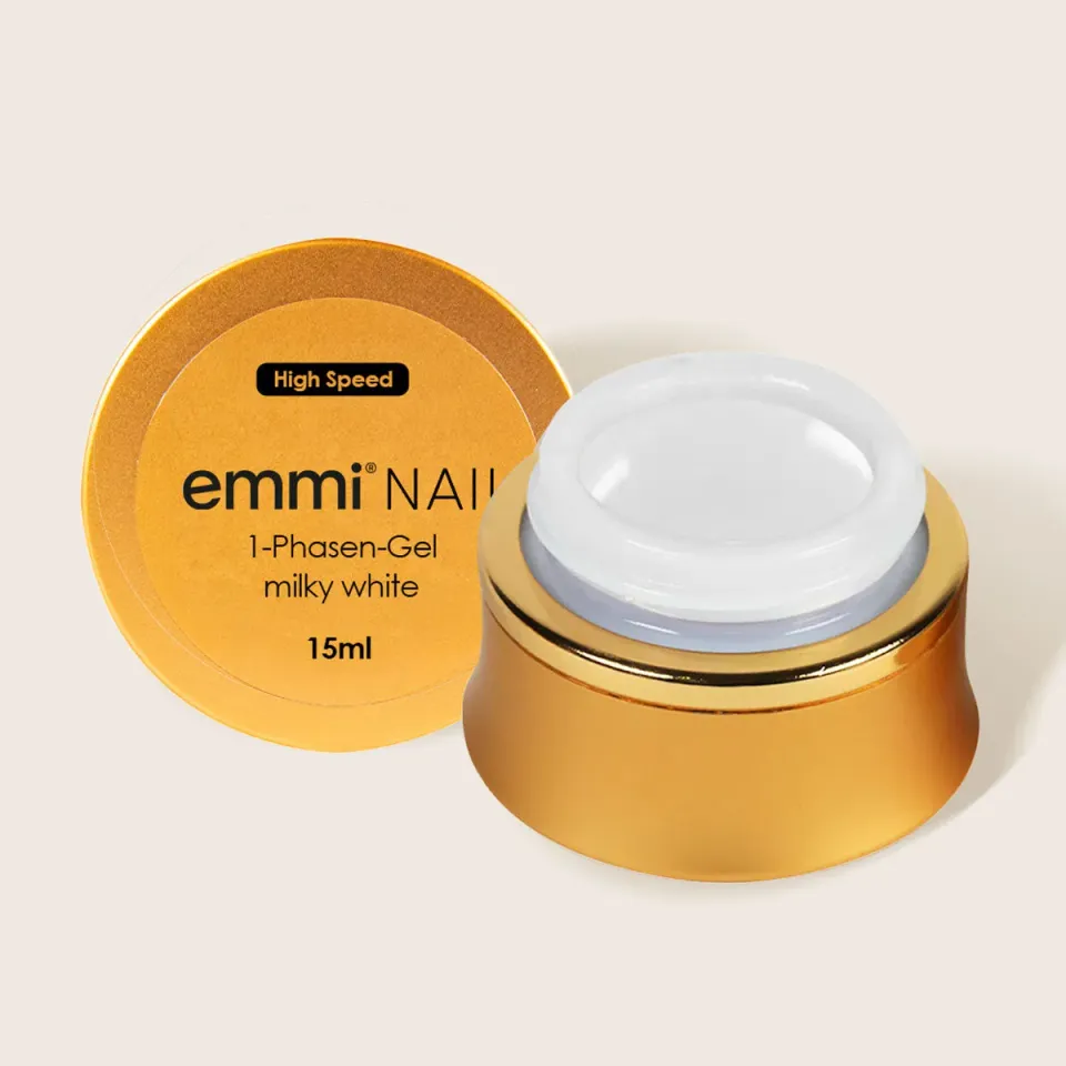 Emmi-Nail High-Speed 1-Phasen neglegel mælkehvid
